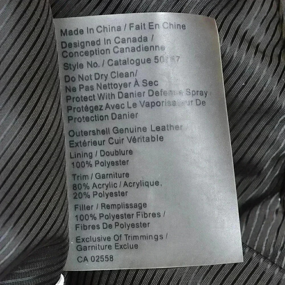 Danier Leather Jacket Brown Faux Fur Collar  Size Medium - Picture 9 of 13